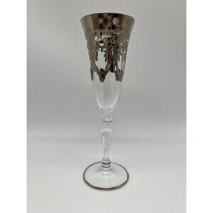 Allegro Platinum Overlay Flute Champagne Glass